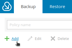 Add backup policy